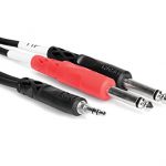 Hosa CMP-153 3.5 mm TRS to Dual 1/4 inch TS Stereo Breakout Cable