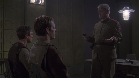 Archer and Reed being interrogated in The Communicator