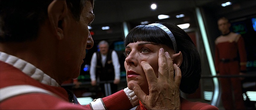 Spock forcing a mind meld with Valeris in Star Trek VI The Undiscovered Country